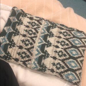 Multi colored patterned infinity scarf